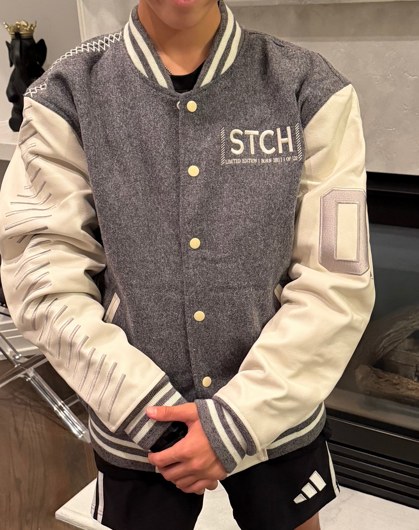 Varsity Letterline Jacket - GRY
