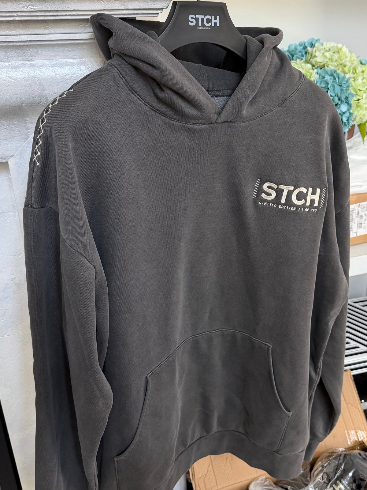 Cloud Dancer Stitch Hoodie - CHAR